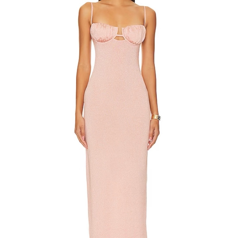 Elegant Pink Sleeveless Dress